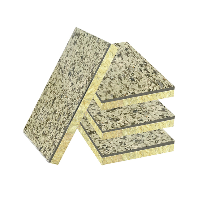 Q-type Rock Wool Insulation Decorative Integrated Board